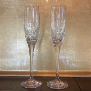 VIntage Noritake Moondust Pattern Champagne Goblets, set of 2